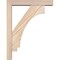 Ekena Millwork Imperial Block Smooth Bracket w/ Offset Brace, Douglas Fir, 3 1/2"W x 14"D x 18"H BKT0402X14X18IMP05SDF - alternate 4